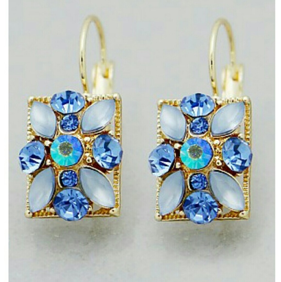 shopjewelry Jewelry - CHIC RECTANGLE CRYSTAL FRENCH EARRINGS