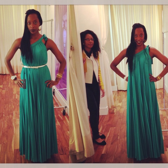 BCBG Grecian Evening Dress