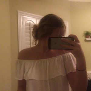 TOPSHOP off the shoulder (white)