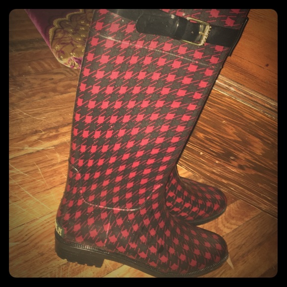 Ralph Lauren Checkered / Plaid Rain Boots