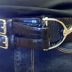 Ralph Lauren Thick Crocodile Belt