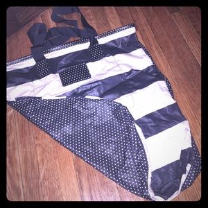 Marc Jacobs Navy and Pearly White Tote