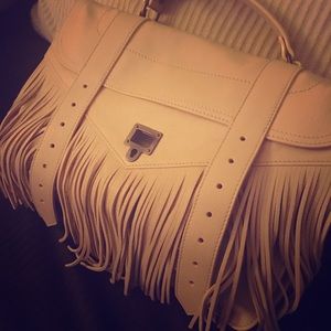 NWT Proenza Schouler pS1 fringe handbag in nude.