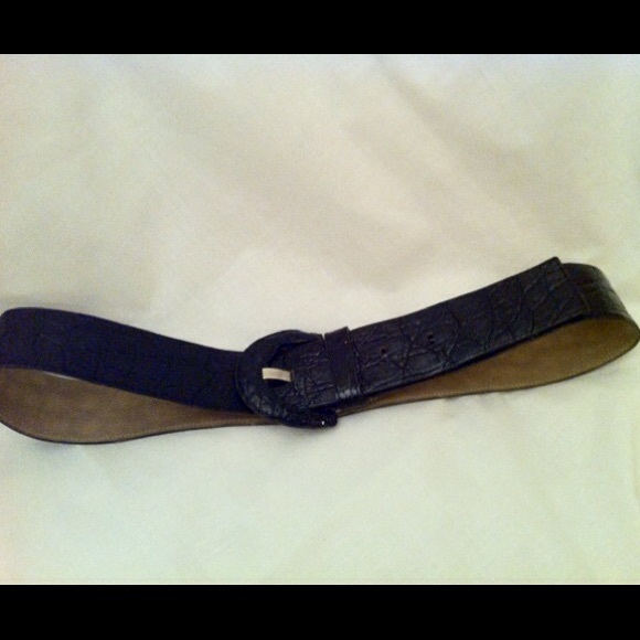 RENOMA Black Crocodile Belt - Picture 4 of 4