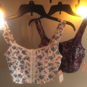 floral crop tops