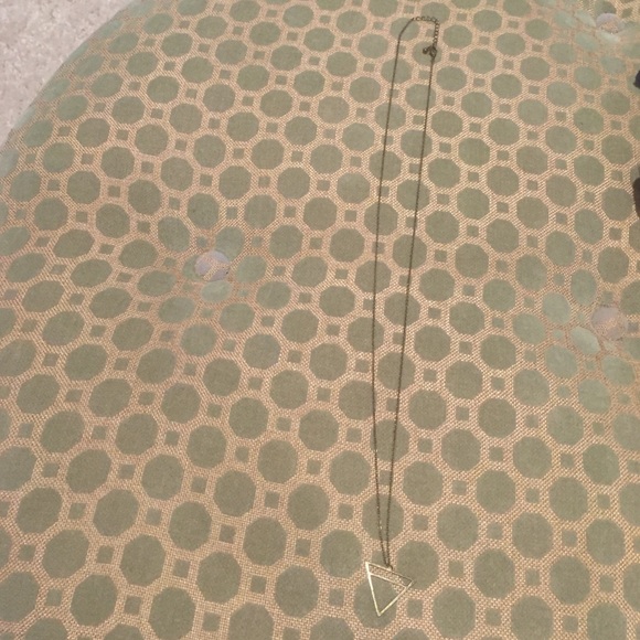 Triangle long necklace
