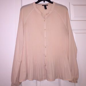 Light Pink Blouse Button Down