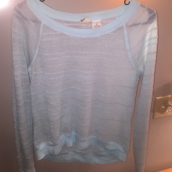 blue sweater