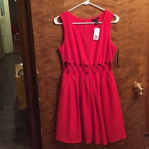 Short red dress
