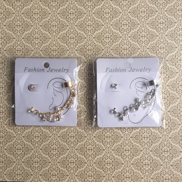 New💥! ZELMA ear cuff & stud set - Picture 4 of 4