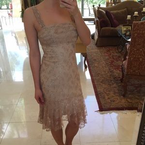 My Michelle Cream Semi-formal Pretty Party Dress