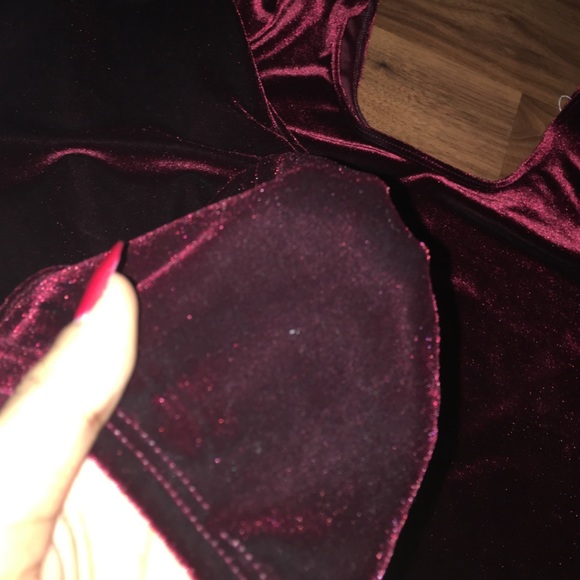Cabernet American Apparel Velvet 2 piece set - Picture 4 of 4