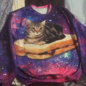 Cat sandwich sweater