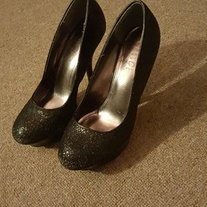 Black Sparkly high heels