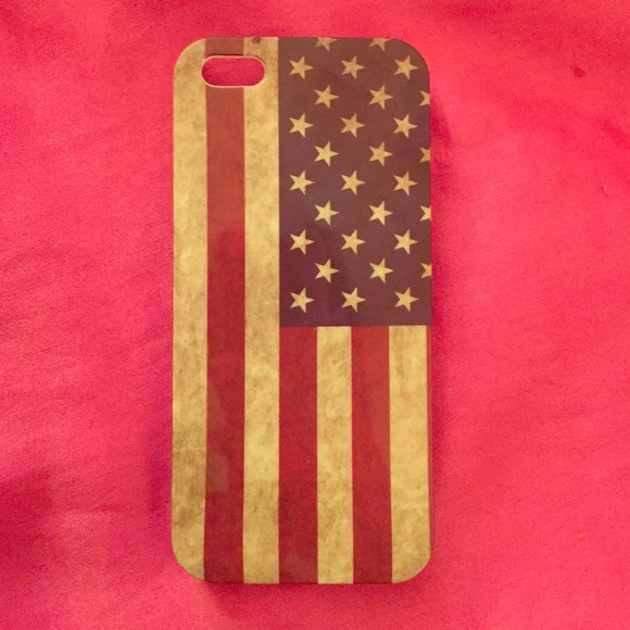 Vintage American Flag iPhone 5/5s Case - Picture 1 of 3