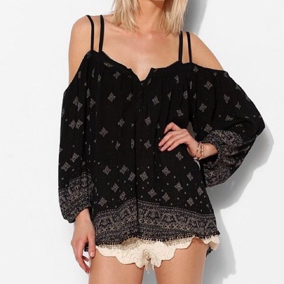 Cold Shoulder Peasant Blouse