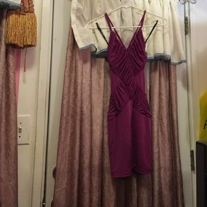 Bebe violet dress