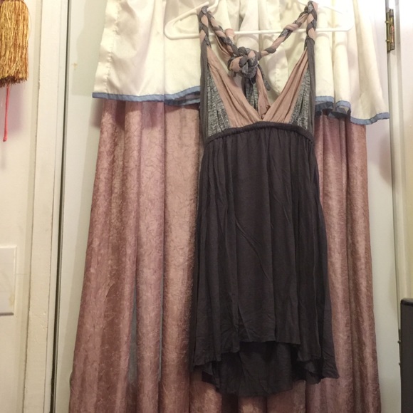 Braided halter dress