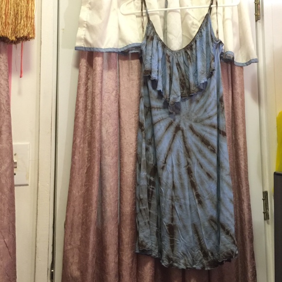 Tie dye strappy dress