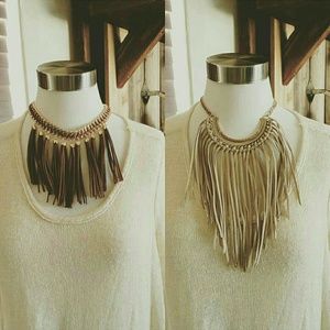 Boho Fringe necklaces