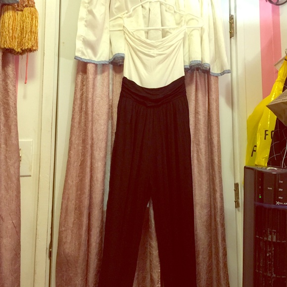 Black and white jumpsuit