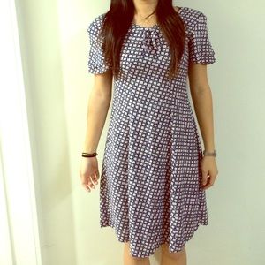 Vintage short sleeve floral dress - Made in USA!