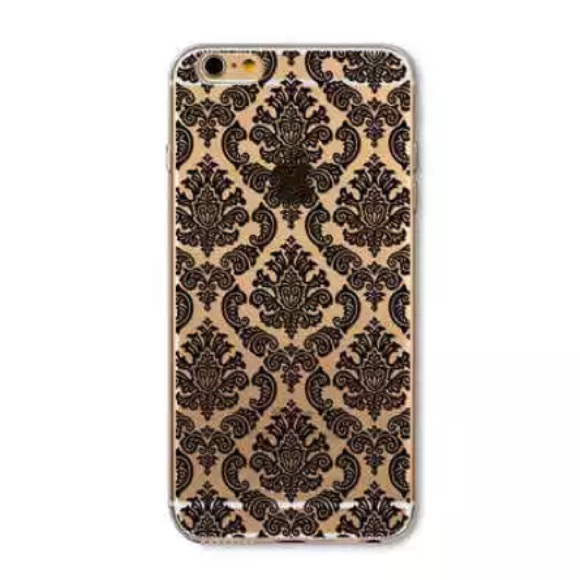 iPhone 6 & iPhone 6S Case "Black Lace Paisley" - Picture 2 of 4