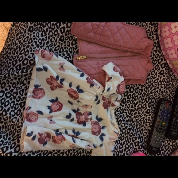 Shirt dress and vest