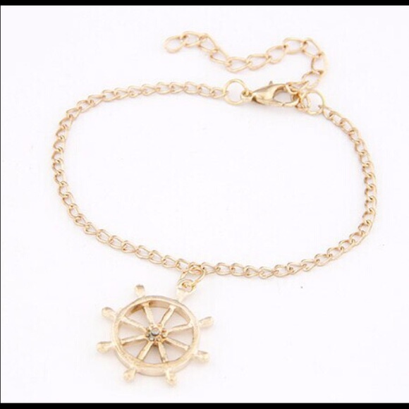 Ship wheel bracelet