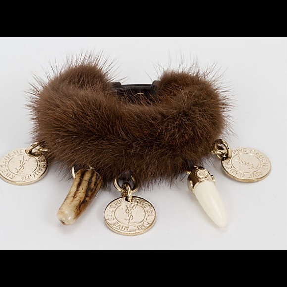 Ysl mink charm cuff bracelet - Picture 4 of 4