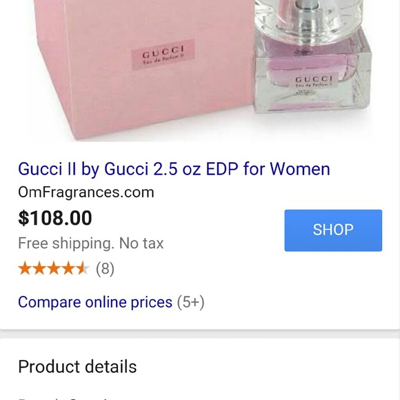 Authentic gucci  eau de ll