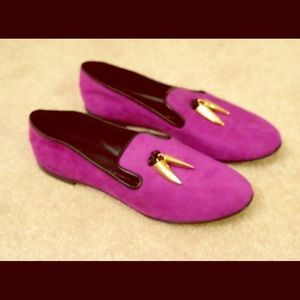 Giuseppe Zanotti Suede Flats