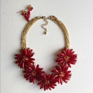 Lovely Anthropologie Necklace & Earings