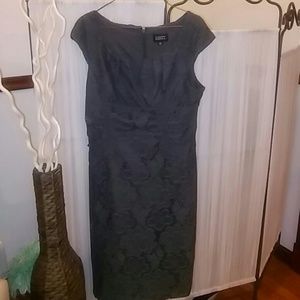 Lace Gray Midi Dress No flaws Like New
