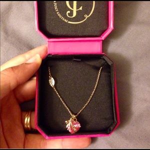 Juicy Couture pink pendant necklace