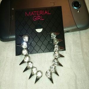 Spike rhinestone earrings