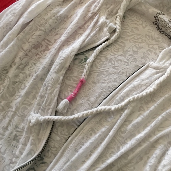 Sheer hoodie/ white - Picture 2 of 3