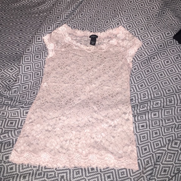 Blush lace top.