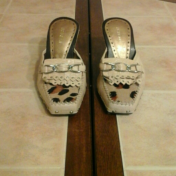 Cow hair Mules/clogs