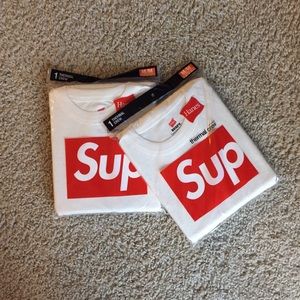 supreme hanes thermal crew