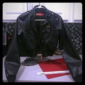 Applebottoms high waisted leather jacket
