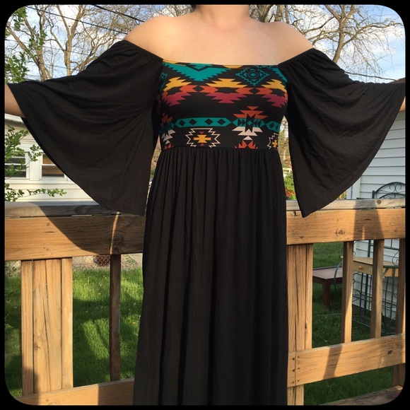 🍭Boho Batwing Maxidress! NEW! - Picture 3 of 4