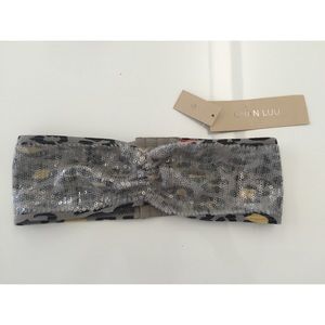 chan luu leopard print sequin bra