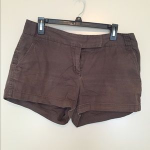 Brown j crew chino shorts