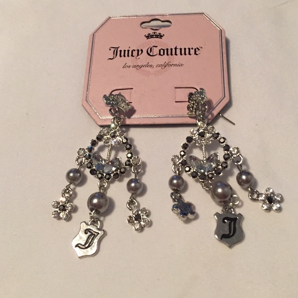 Juicy Couture NWT Sparkle Logo Earrings