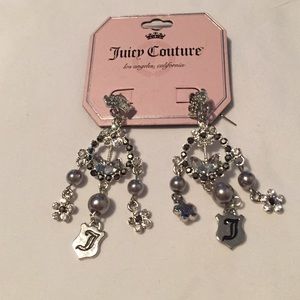 Juicy Couture NWT Sparkle Logo Earrings