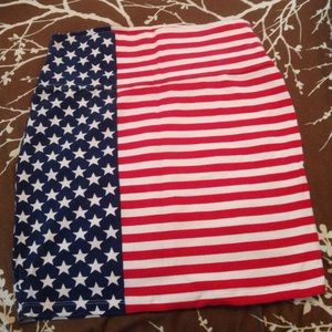 American flag body con skirt.