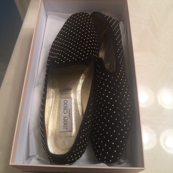 Jimmy Choo Suede Smoking flat