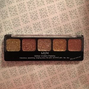 NYX Glitter Cream Palette.