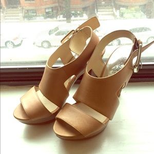 Tan Michael Kors heeled sandals - 7.5